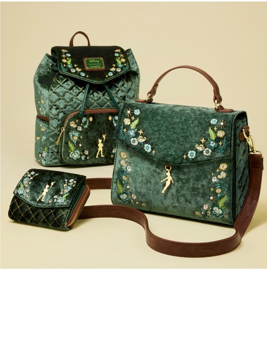 Loungefly Handbags - Loungefly Peter Pan Exclusive Quilted
Texture Mini Backpack, Crossbody, & Wallet